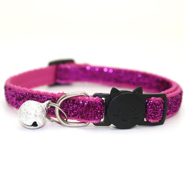 handmade fabric purple & gold pink & green sparkle safety kitten cat collar bell handmade fabric purple & gold pink & green sparkle safety kitten cat collar bell